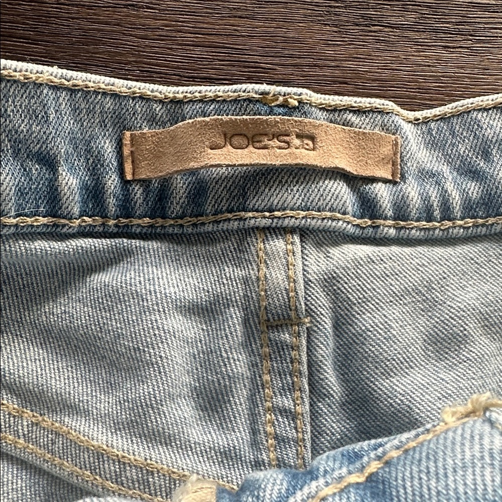 Joe's Jeans Light Blue Distressed Frayed Hem Denim Shorts - Picture 2 of 9